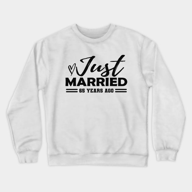 65th Wedding Anniversary - 65 years anniversary Crewneck Sweatshirt by KC Happy Shop